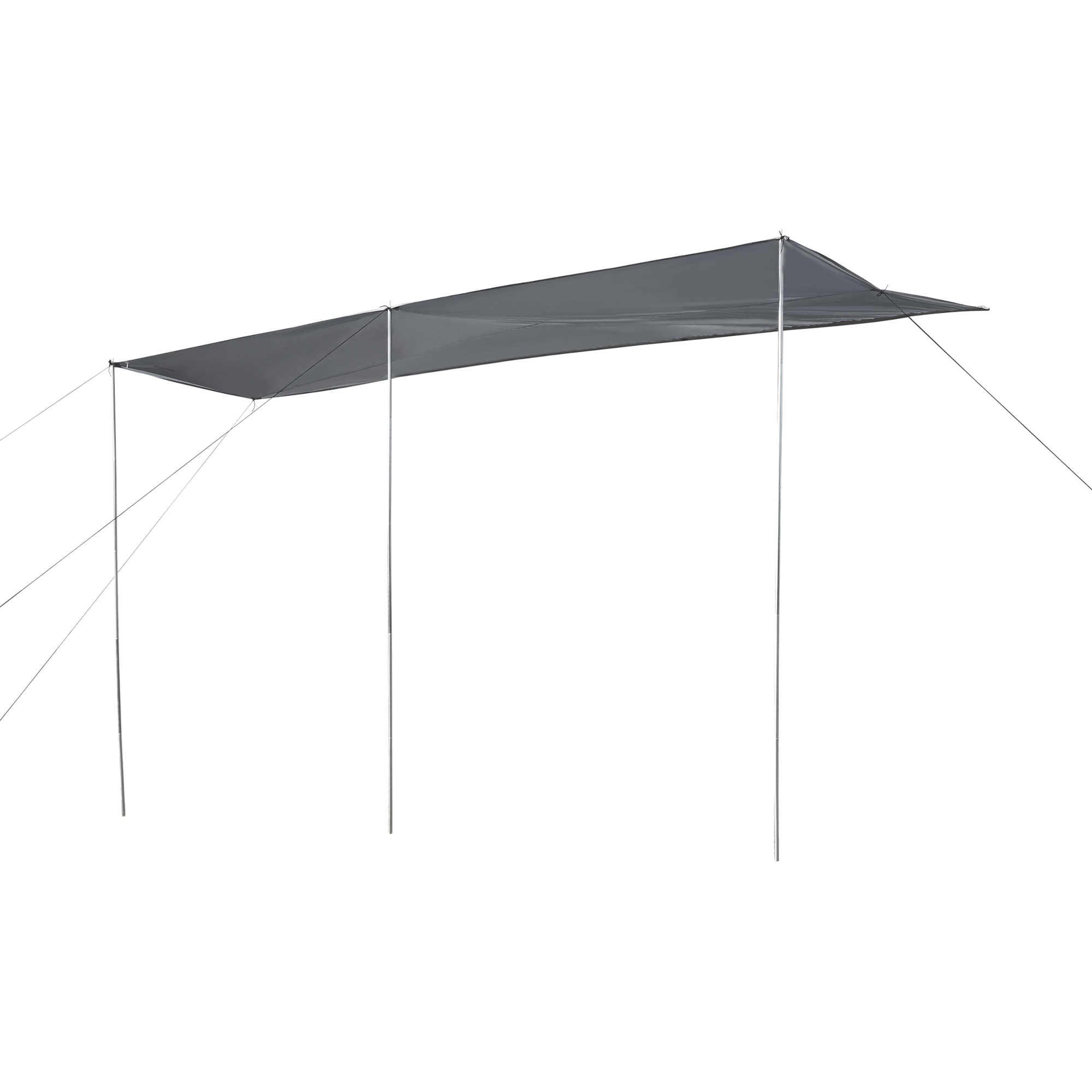 Toldo para caravana beuningen - 400x240x235cm - gris [pro.tec]