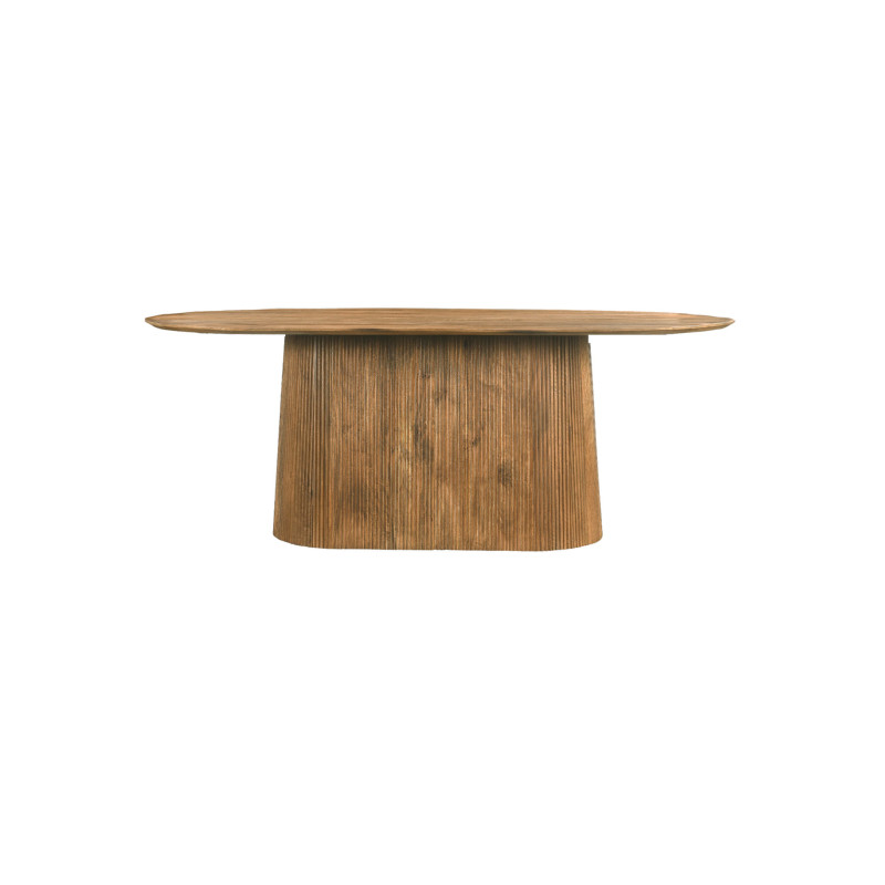 Sienne-mesa de comedor ovalada 8 personas 200 cm de madera