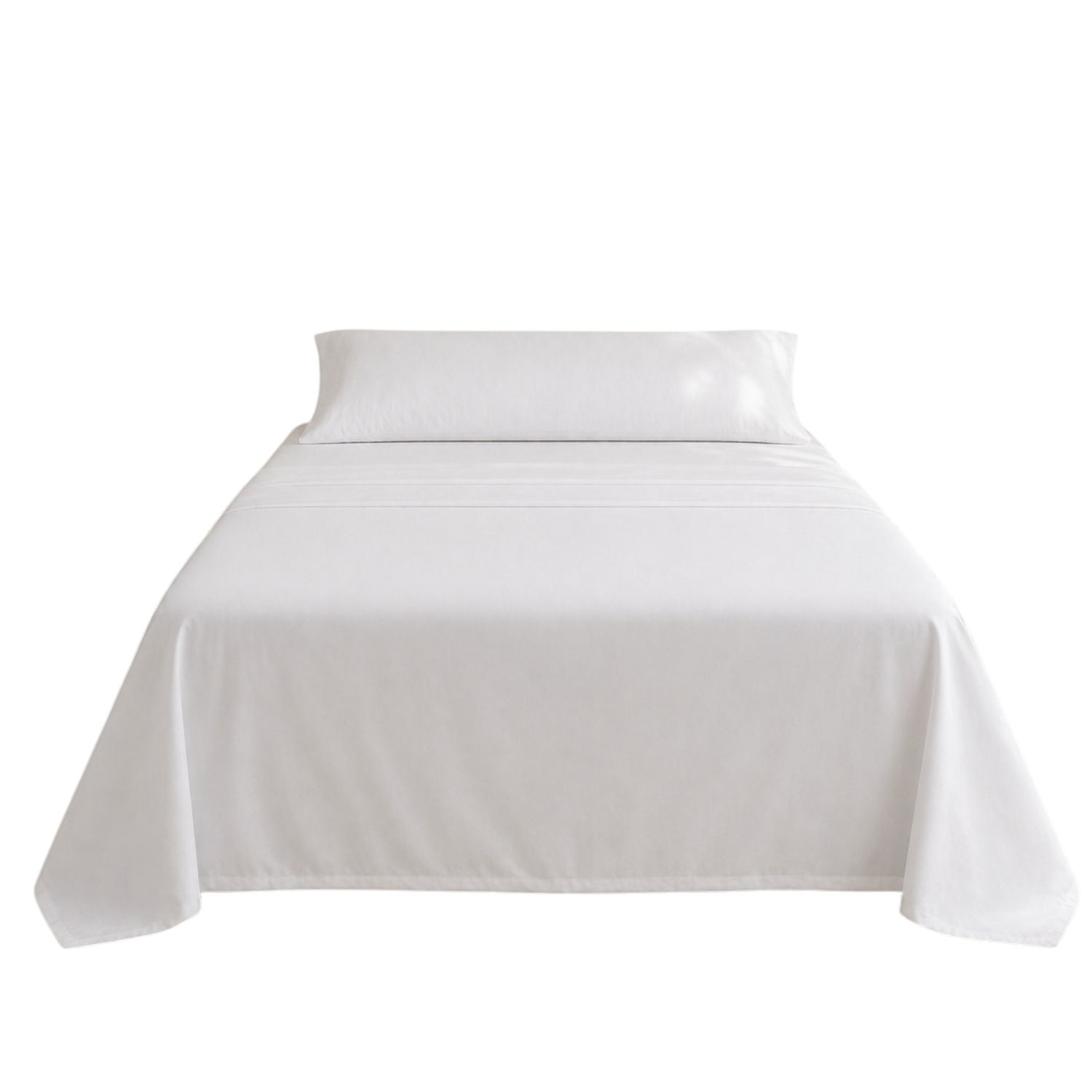 Juego de sábanas blanco cama 105cm 144 hilos donegal collections