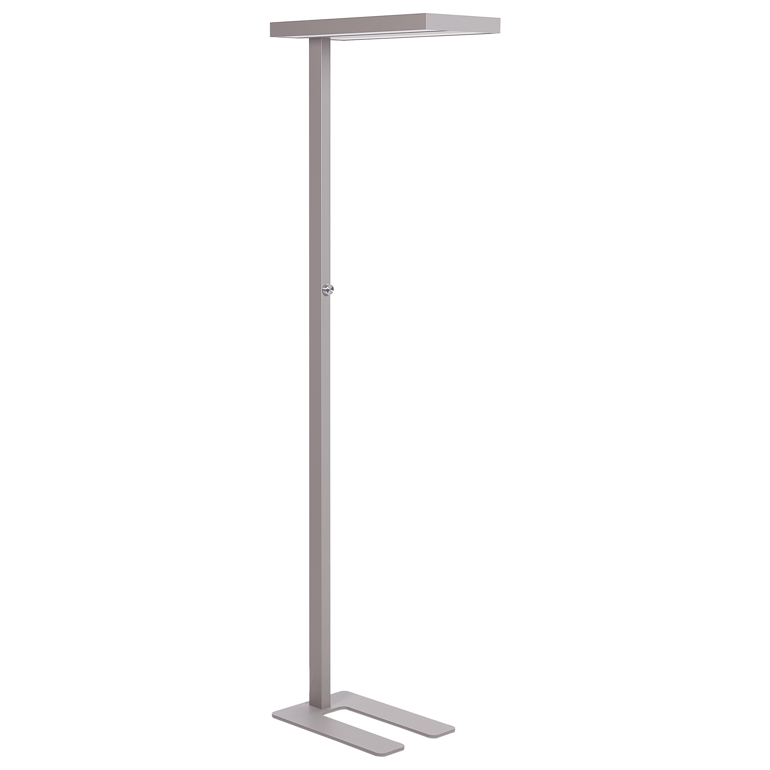 Lámpara LED de pie taurus con regulador de intensidad metal plateado