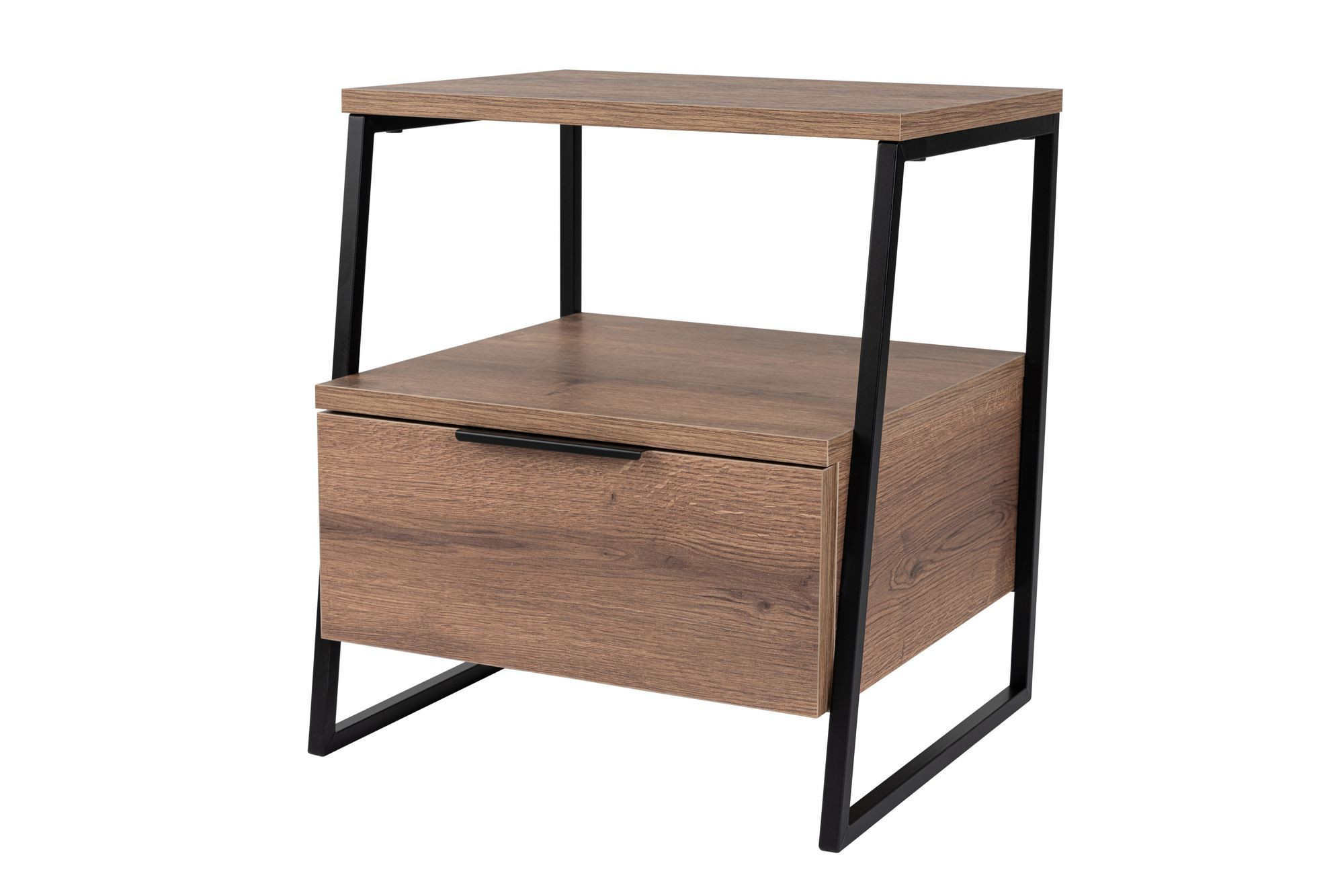 Mesita de noche de madera <<pal>> - 45 x 40 x 50 cm - marrón