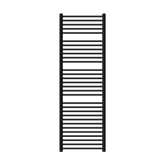 Radiador eléctrico de baño 600x1800mm negro recto termostato 1200w