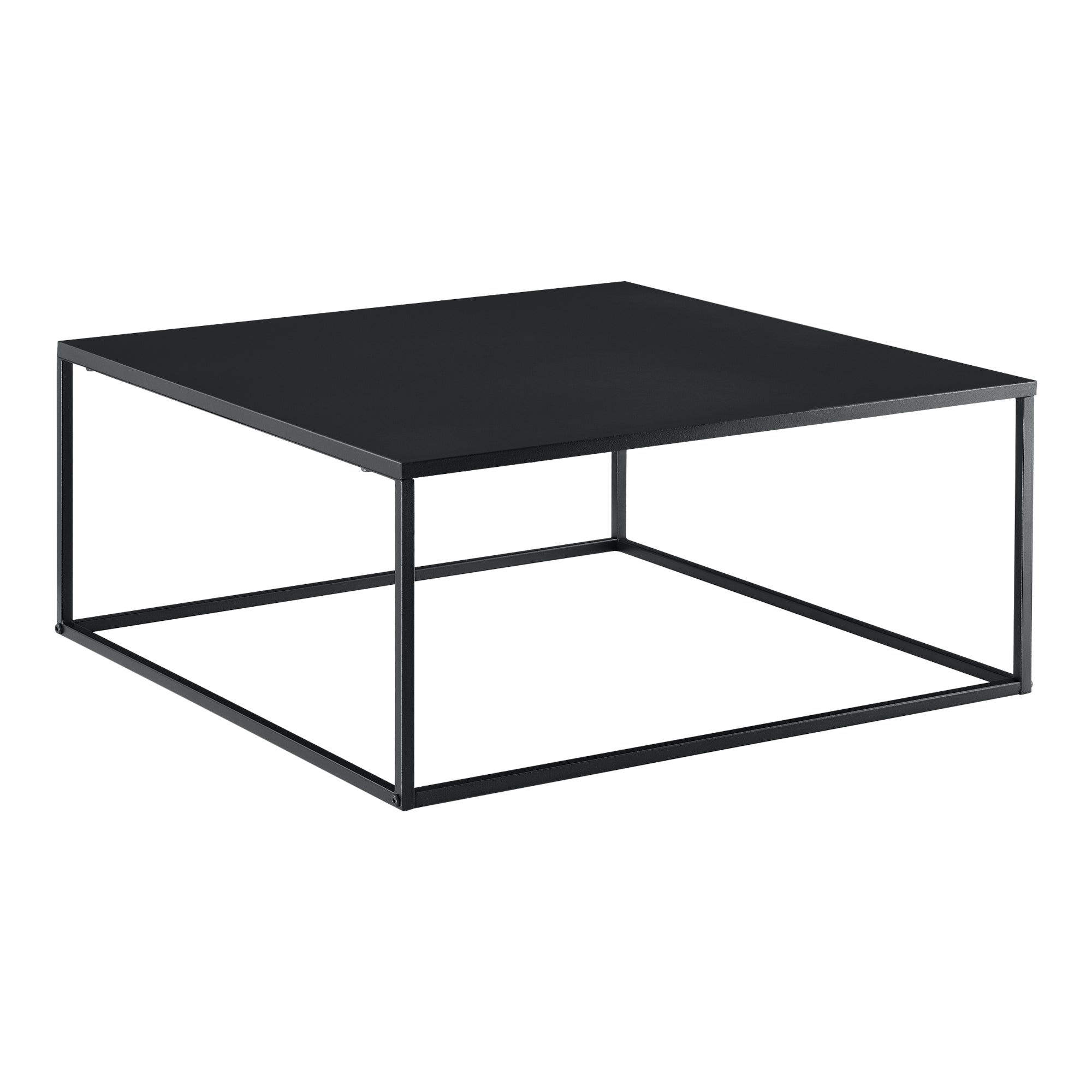 Mesa de centro cuadrada de metal para salón 85