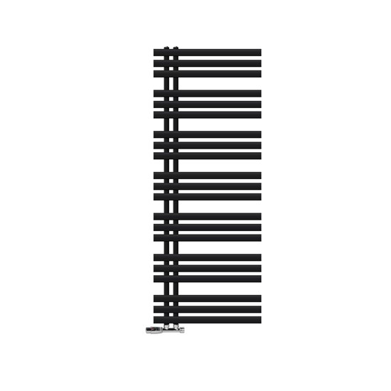 Radiador toallero de baño 60x160 cm calefactor negro mate
