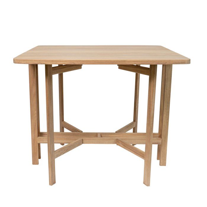 Mesa de jardín - ferret - plegable - madera de acacia fsc - 21/55/90 x 90 x