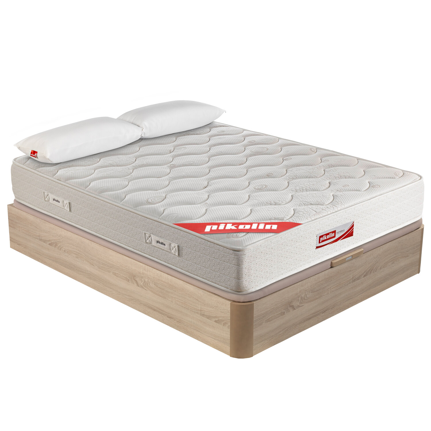 Colchón 150x190,canapé y almohada pikolin muelles normablok natural
