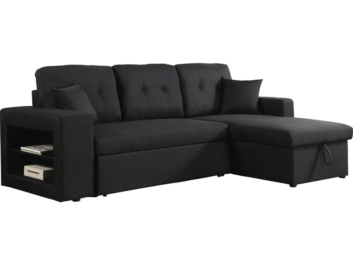 Sofá rinconera tela bouclette convertible/reversible "axel" - 3 plazas - b