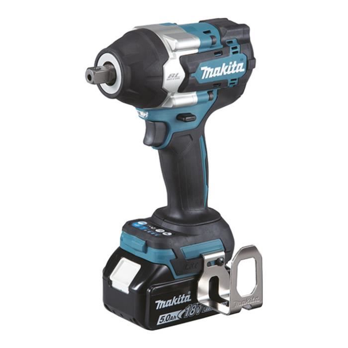 Llave de impacto - Makita - 18v - batería 5,0 ah - 2900 rpm - cuadrado 1/2