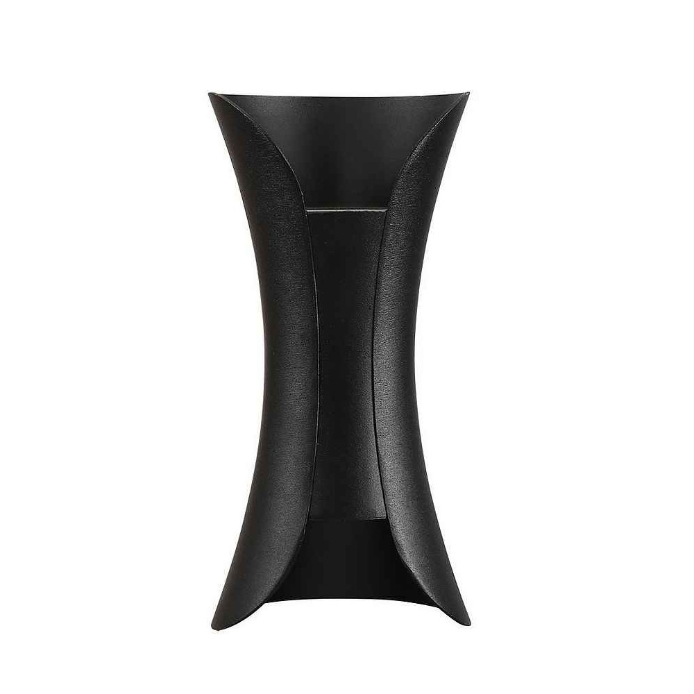 Aplique barredor de pared 10w 4000k dickens negro 950lm 20x10x9 cm ip65 alu