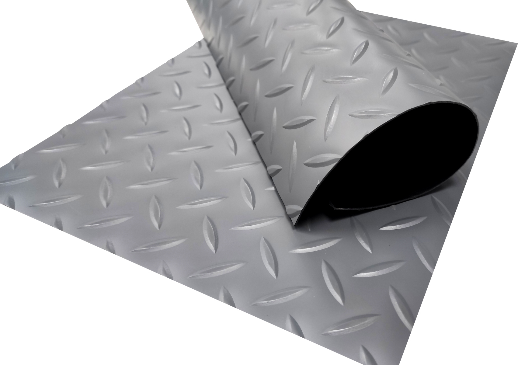 Suelo PVC| 100% PVC| estrias gris| 1mm| 140x250cm