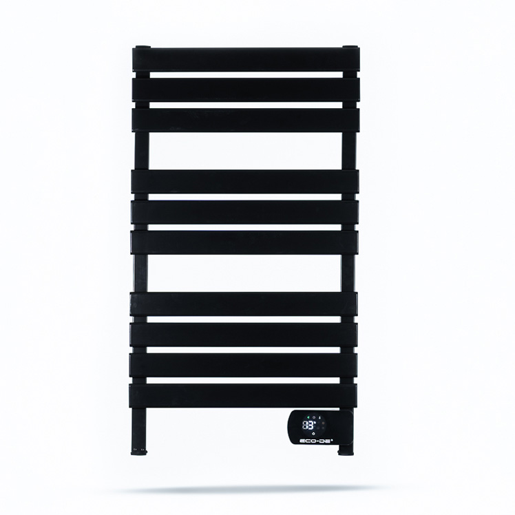 Ecode® Toallero Eléctrico Negro, 500W IP24, App, Wi-Fi ECO-701N