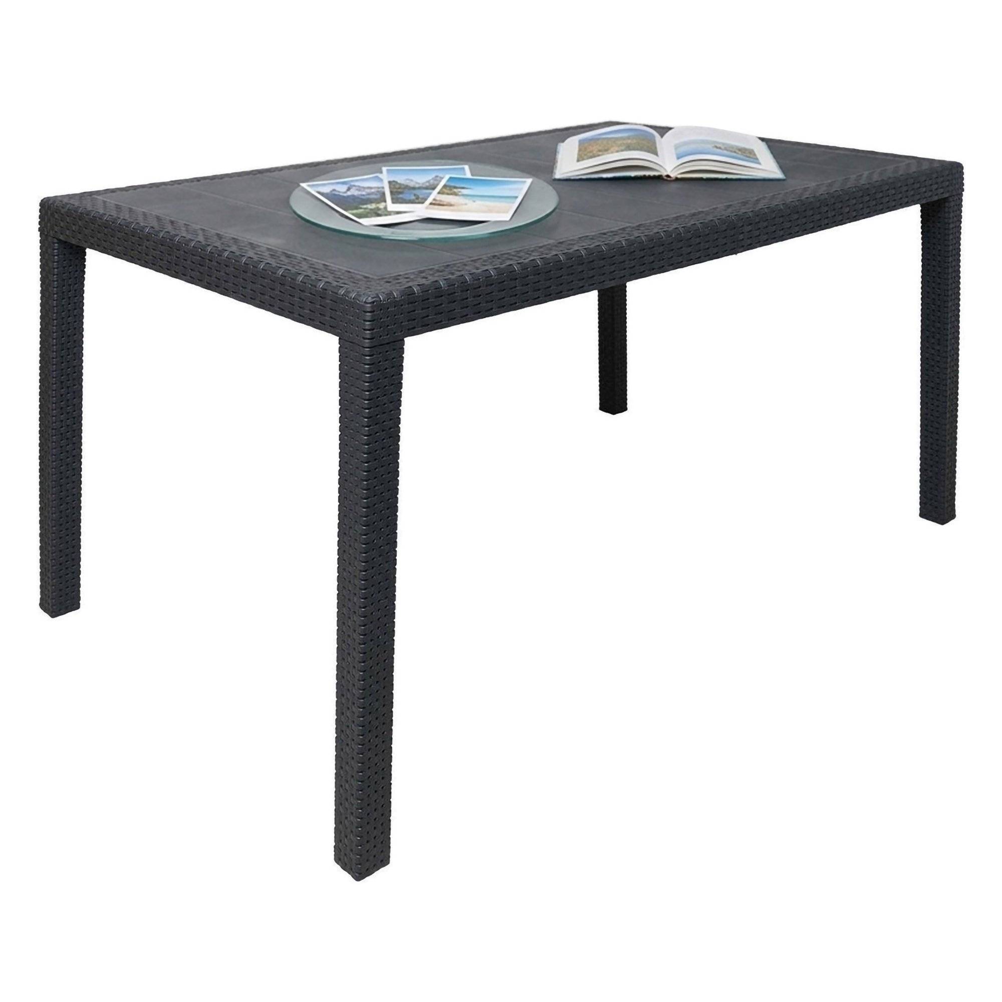 Mesa de exterior ariana, impermeable, en plástico