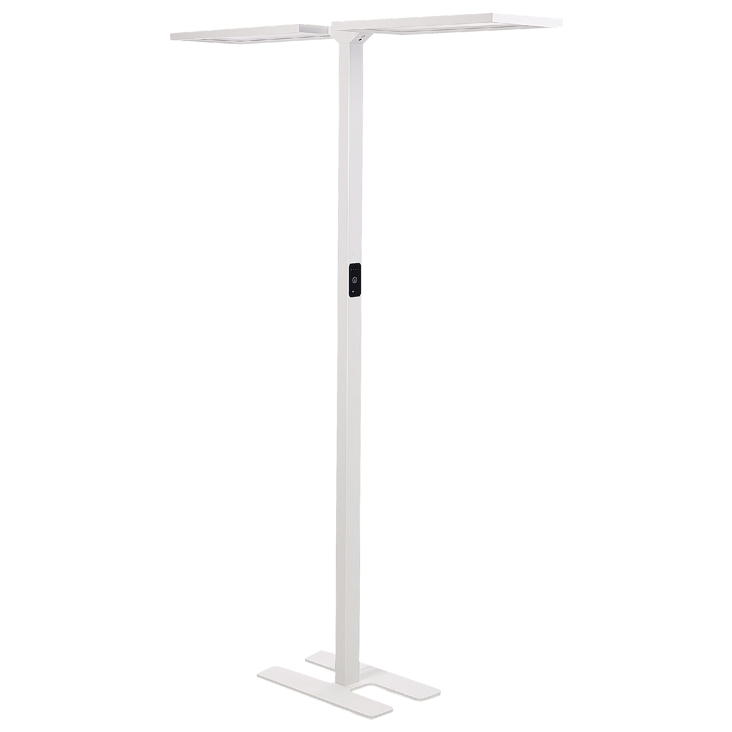 Lámpara LED de pie sculptor con sensor de movimiento metal blanco