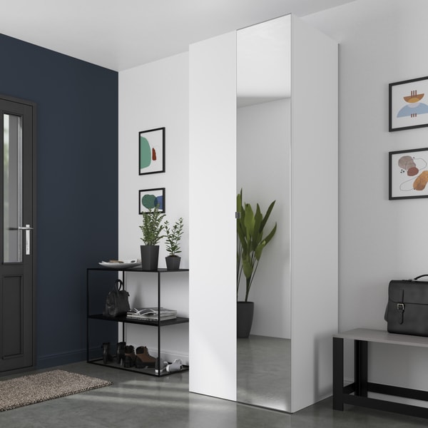 Puerta armario modular homny con espejo 225x37,5 cm