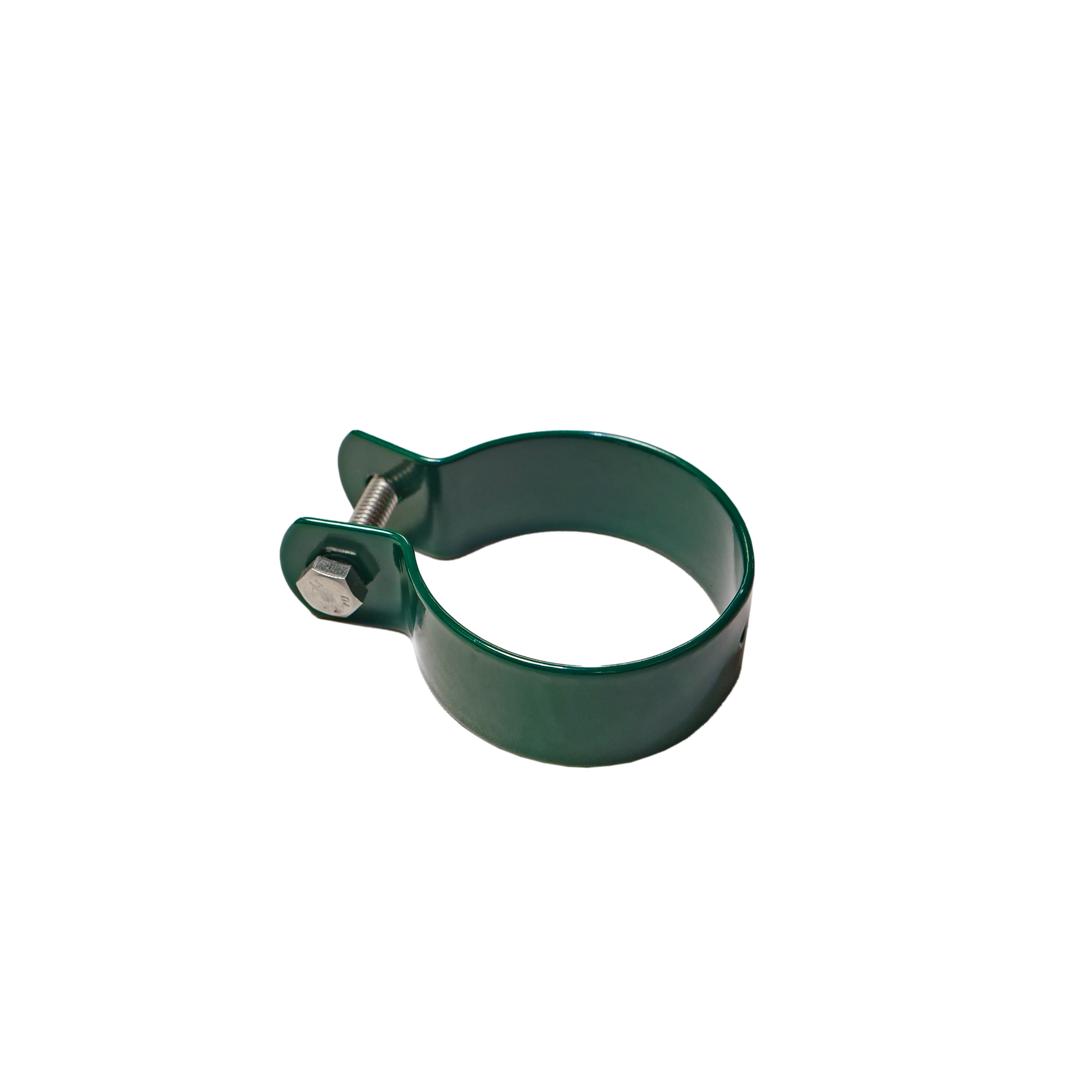 Collar de fijación para poste 48mm color verde pack de 2