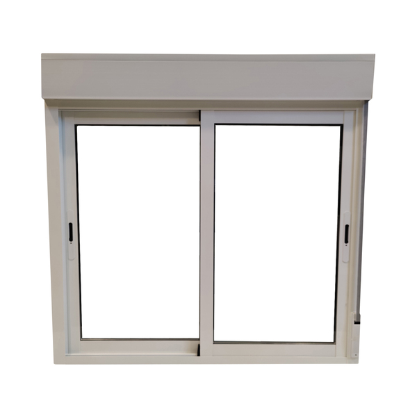 Ventana aluminio corredera persiana blanco 116x80 cm