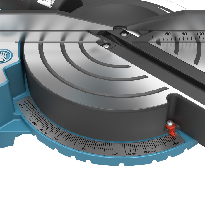 Ingletadora telescópica de doble corte 1500W 216mm Erbauer
