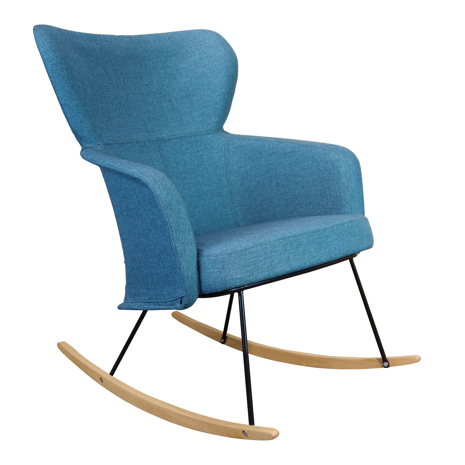Sillón mecedora pärumm kamil 68,5x82x86,5 cm mecedora orejera para lactanci