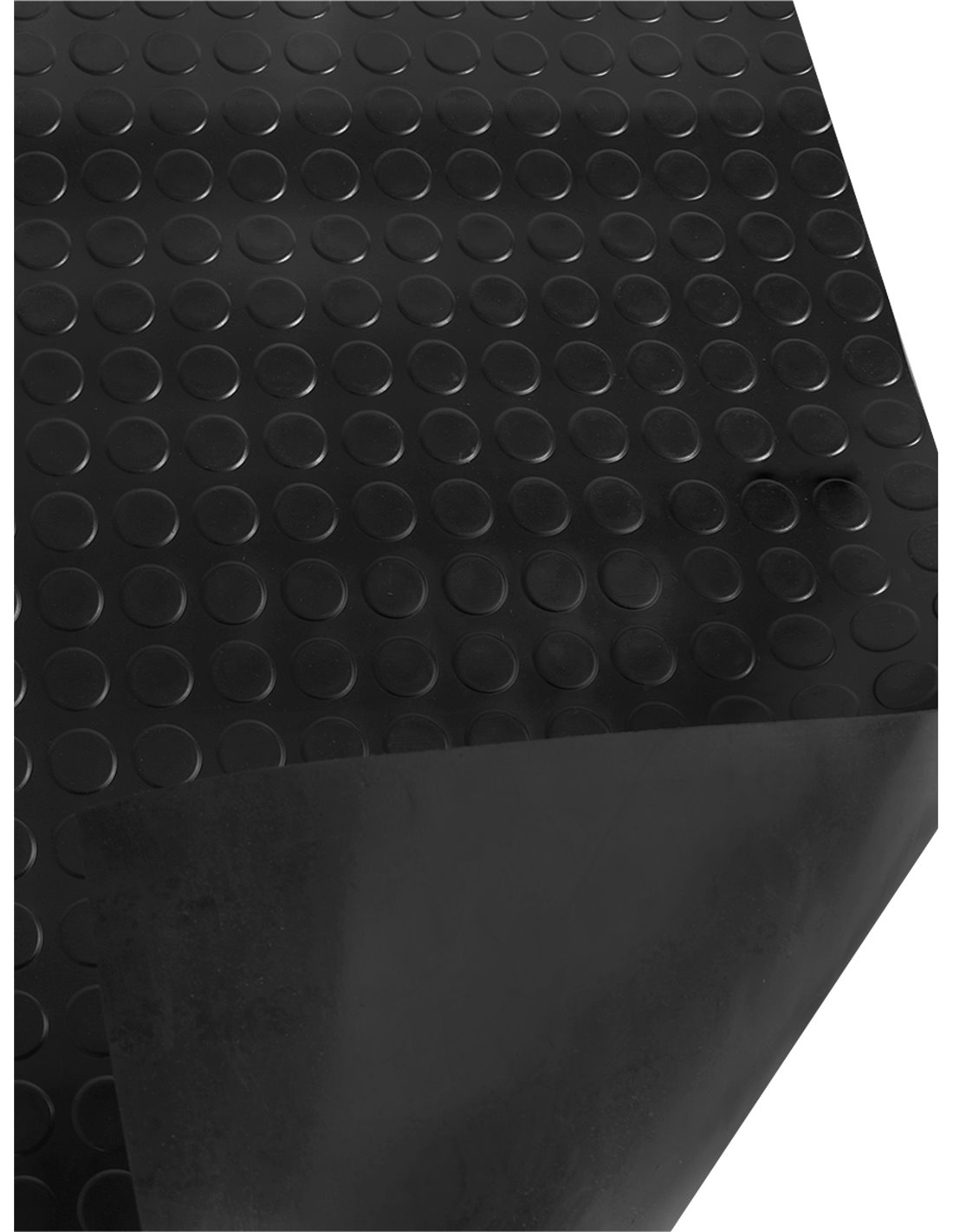 Suelo Goma Circulo Negro - Rollo 3 mm 15 x 1,20 m