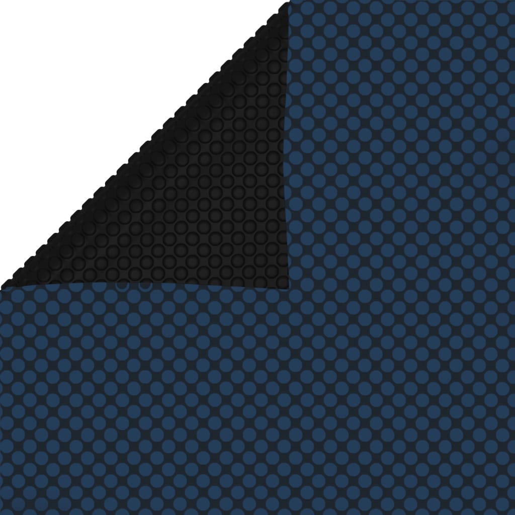 vidaXL cubierta solar de piscina de pe flotante negro y azul 800x500cm