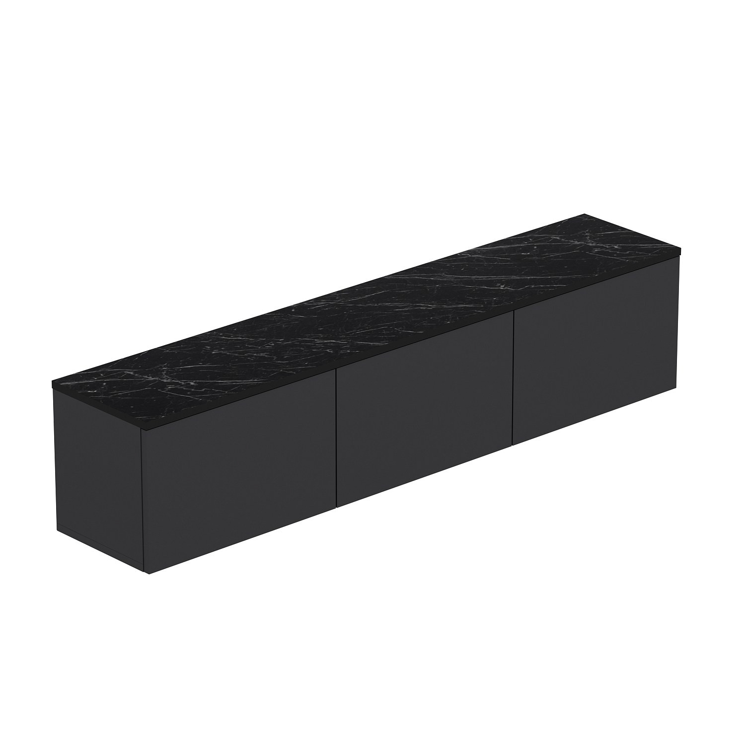 Mueble para la tele de madera <<neon>> - 160 x 32 x 35 cm - antracita