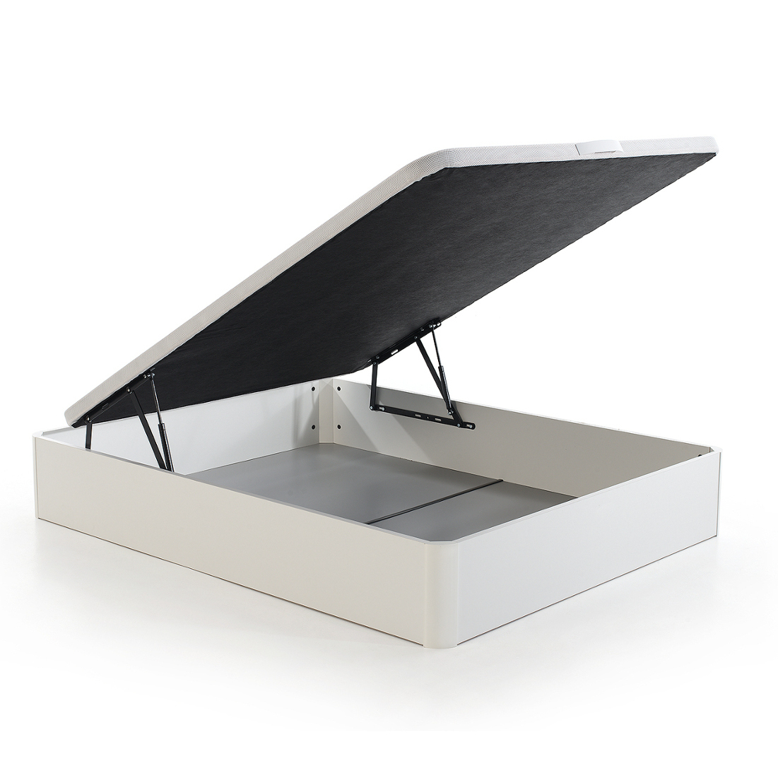 Canapé 150x190 cm blanco abatible descansin reforzado y almacenaje