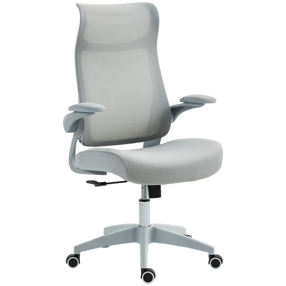 Silla de oficina 64x65x118 cm malla, pp color gris Homcom