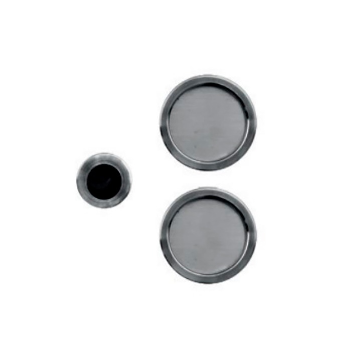 Cazoleta para puerta corredera latón 2 uds