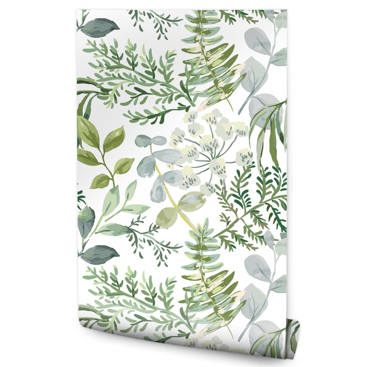 Papel Pintado Vlieseline Plantas Flores Hojas Para El Dormitorio 53cm x 10m
