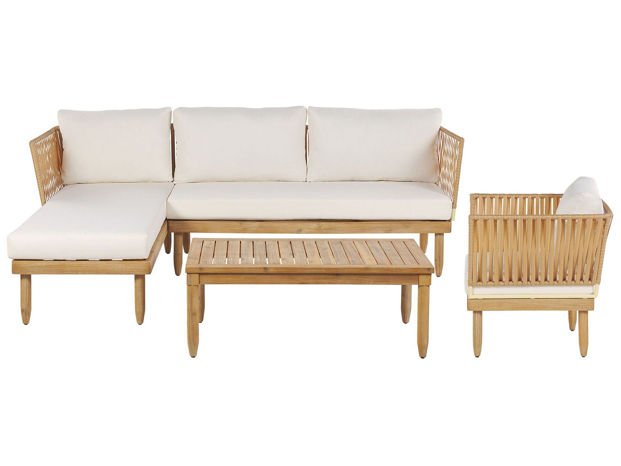 Conjunto de jardín blanco crema cremona