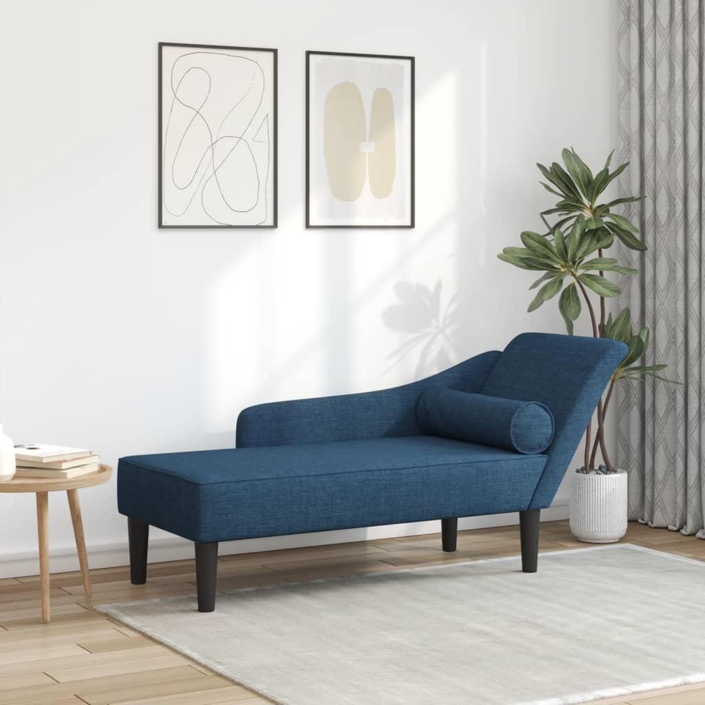 Sofá diván con cojines tela azul oif929123