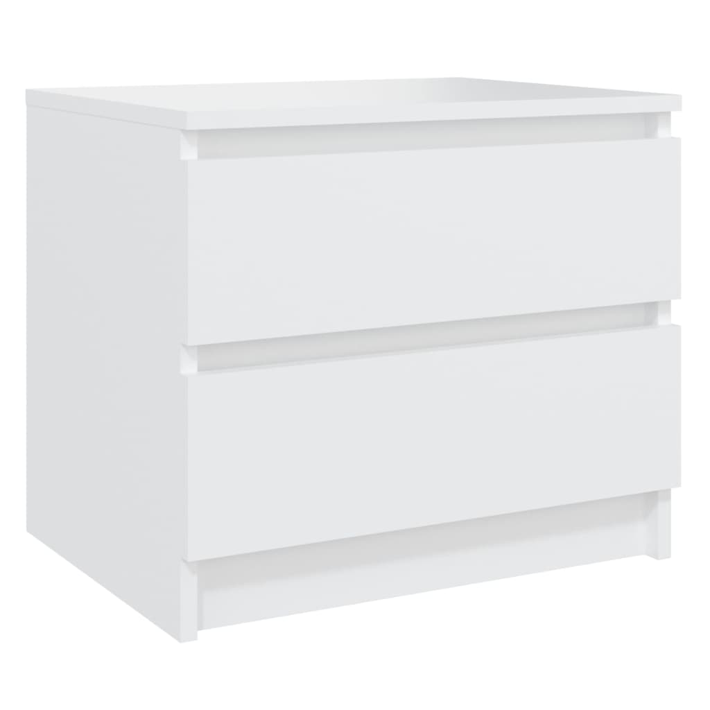 Casa lúmina - set de 2 mesita de noche blanco madeira 50 x 39 x 43,5 cm