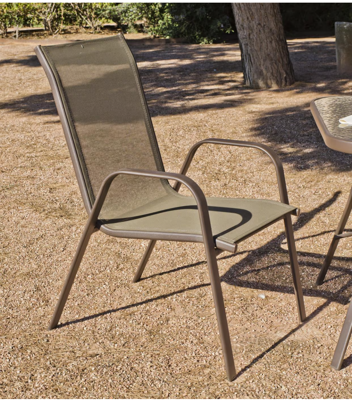 Pack de 2 sillones apilables para jardín y terraza