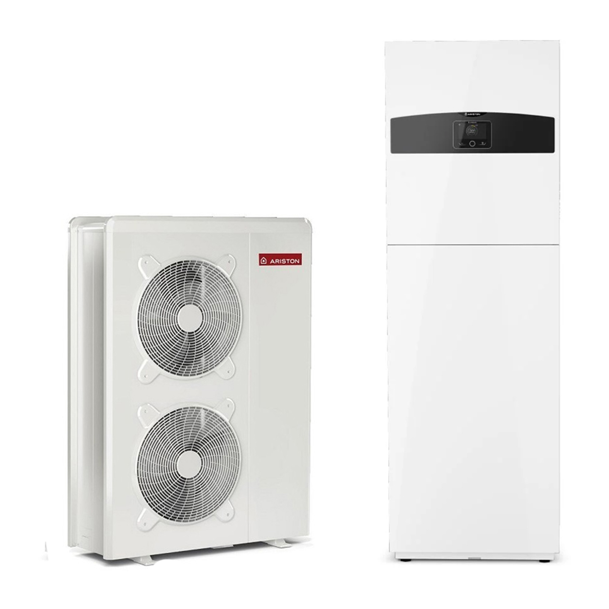 Bomba de calor conectada aire / agua monobloque nimbus compact m con radiad