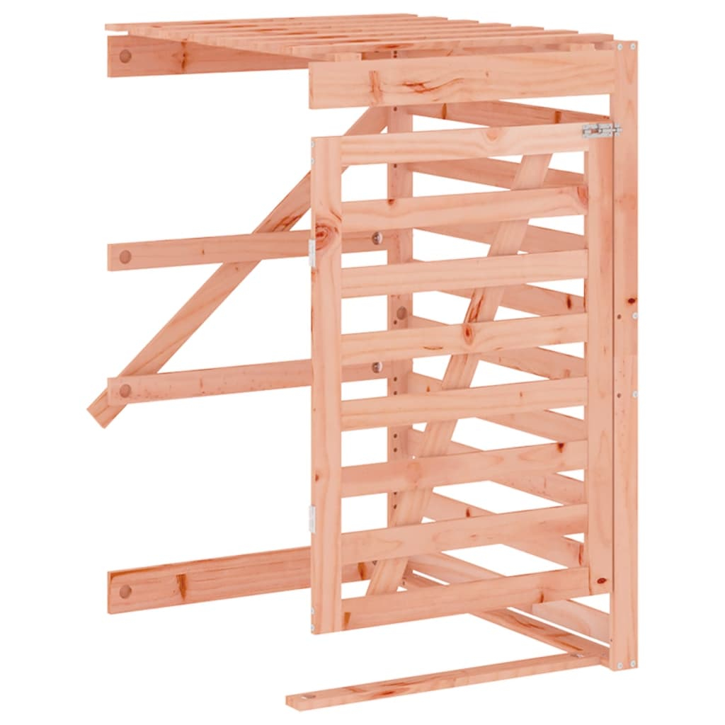vidaXL extensión para cobertizo de cubo de basura madera abeto douglas