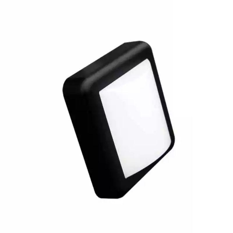 Aplique LED 4w negro cuadrado ip65 - blanco cálido 2300k - 3500k