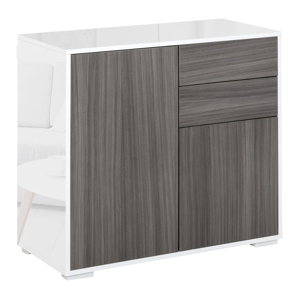 Aparador de salón 79x36x74 cm color gris Homcom