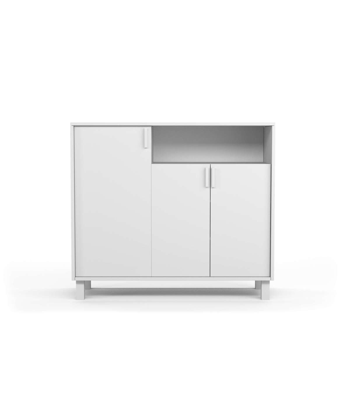 Recibidor zapatero 3 puertas funcional y moderno para entrada
