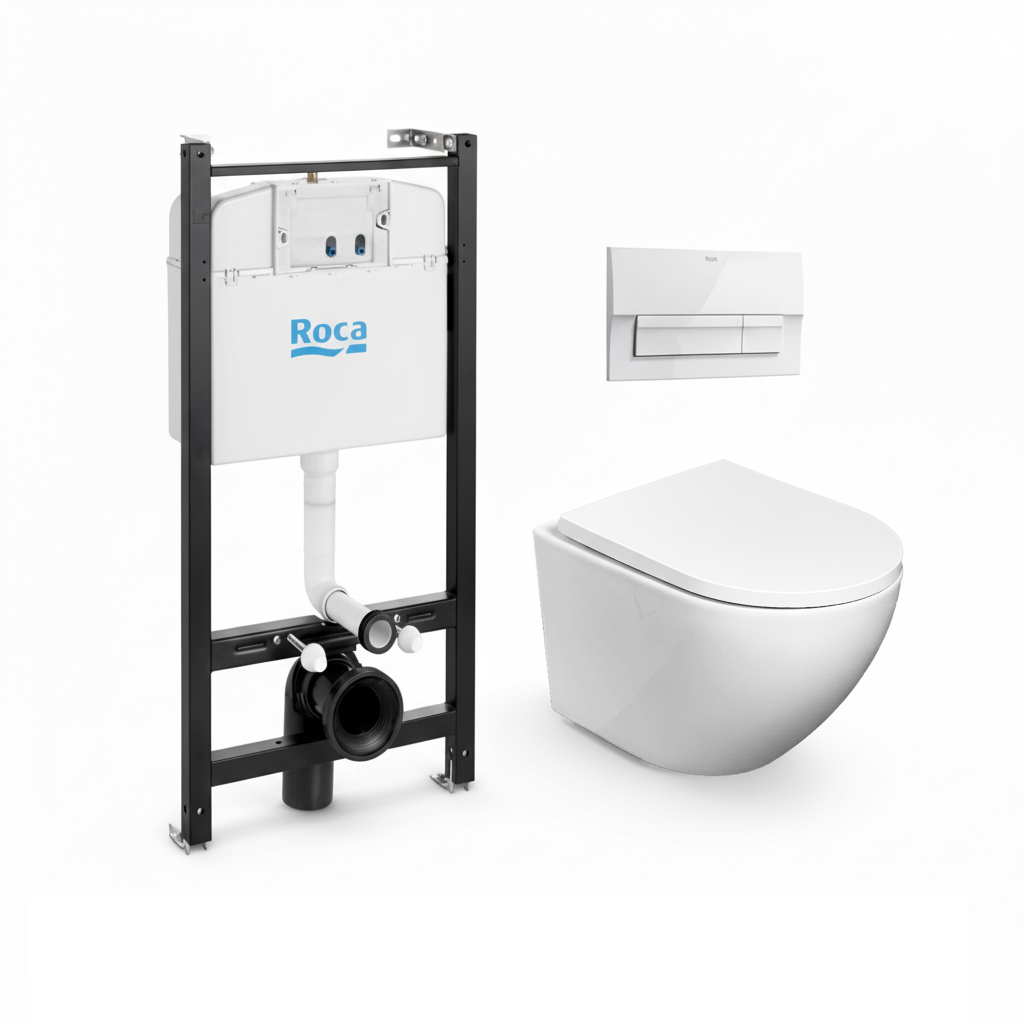Roca active y puls. Blanco wc round smart tor 3 con asiento kp