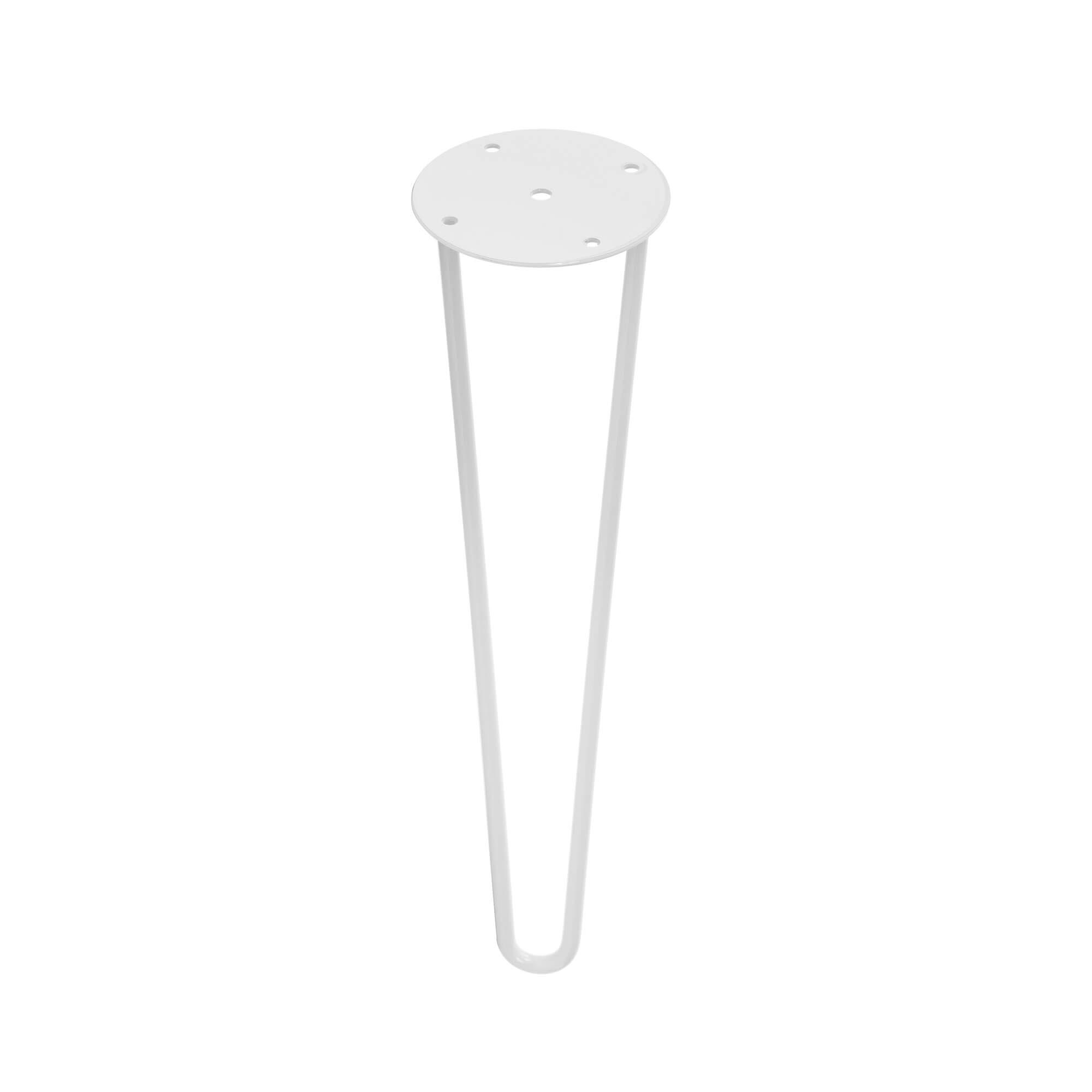 Pata para mueble rei 2-950.01 | 100x100x400 mm | blanco | acero
