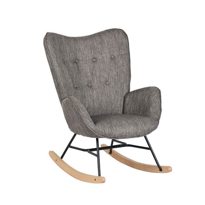 Meubles cosy sillón mecedora de lactancia escandinavo con reposabrazos de t
