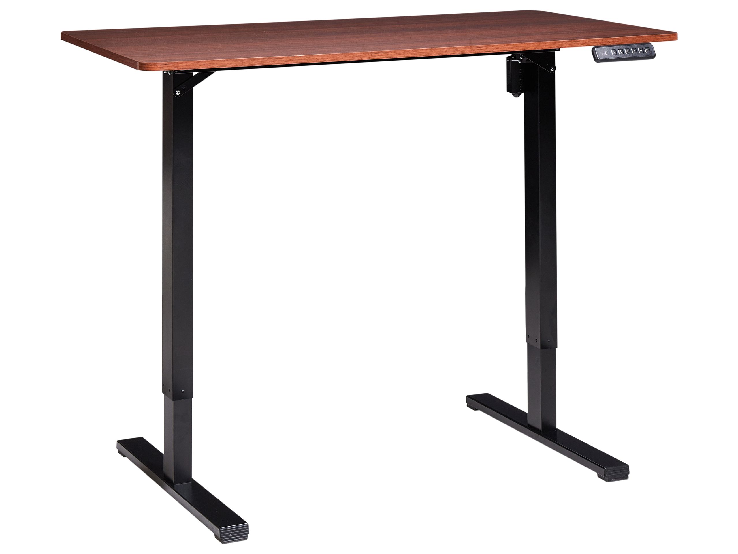 Escritorio de altura regulable eléctrico tavares 120 cm 60 cm marrón/negro