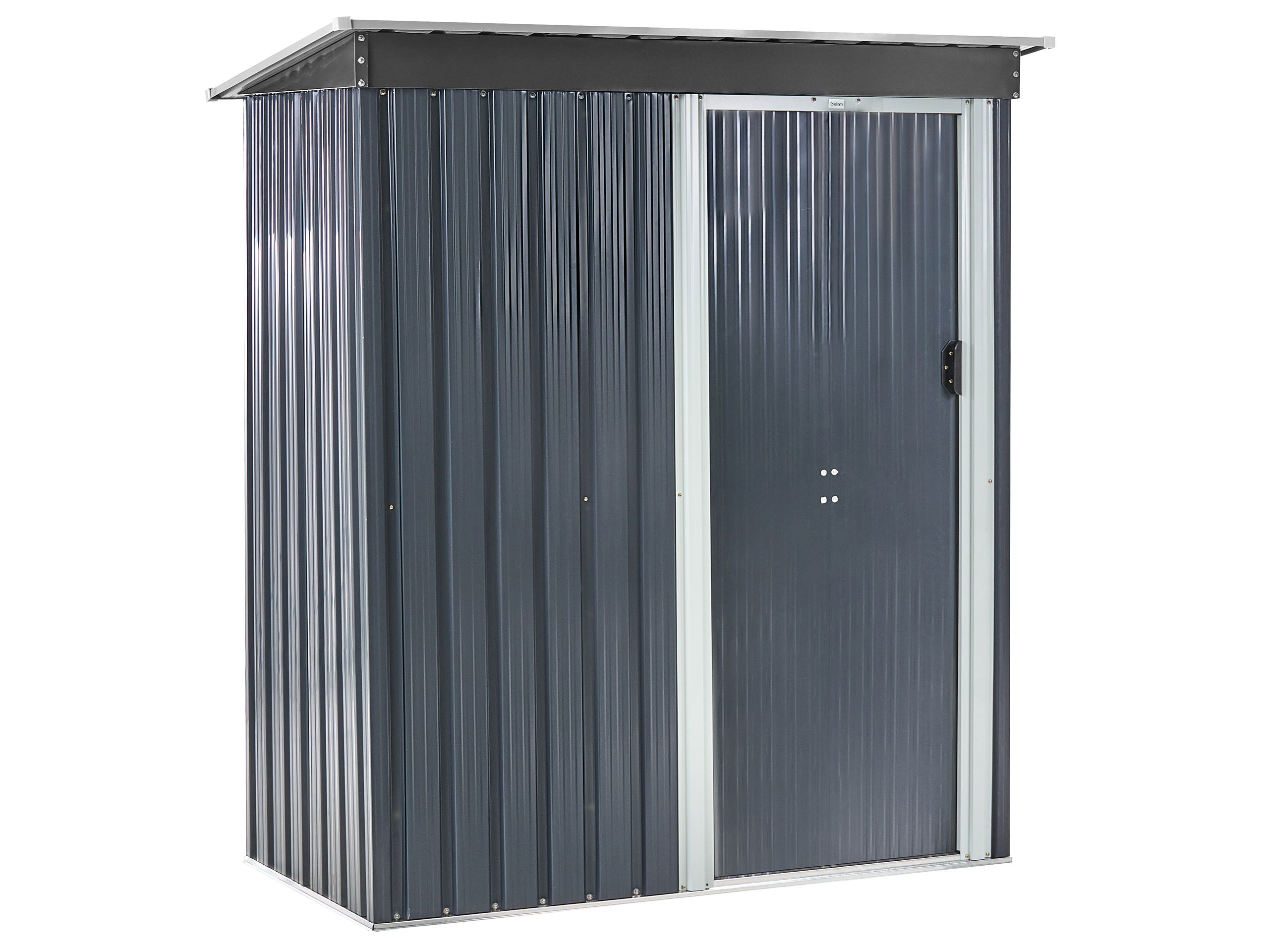 Cobertizo de jardín aisone 150 cm 89 cm gris grafito