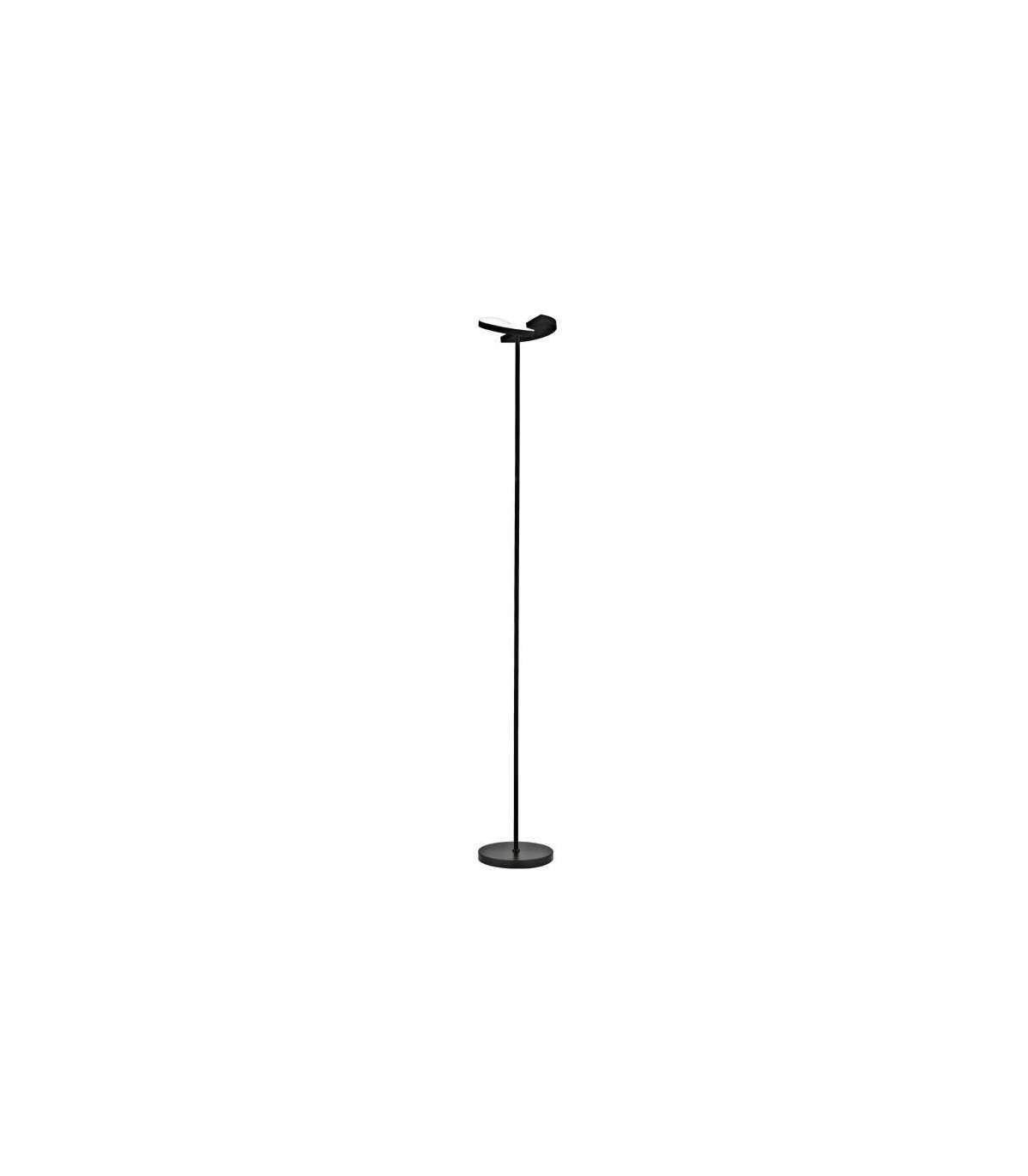 Lámpara de pie LED con cabezal orientable para salón