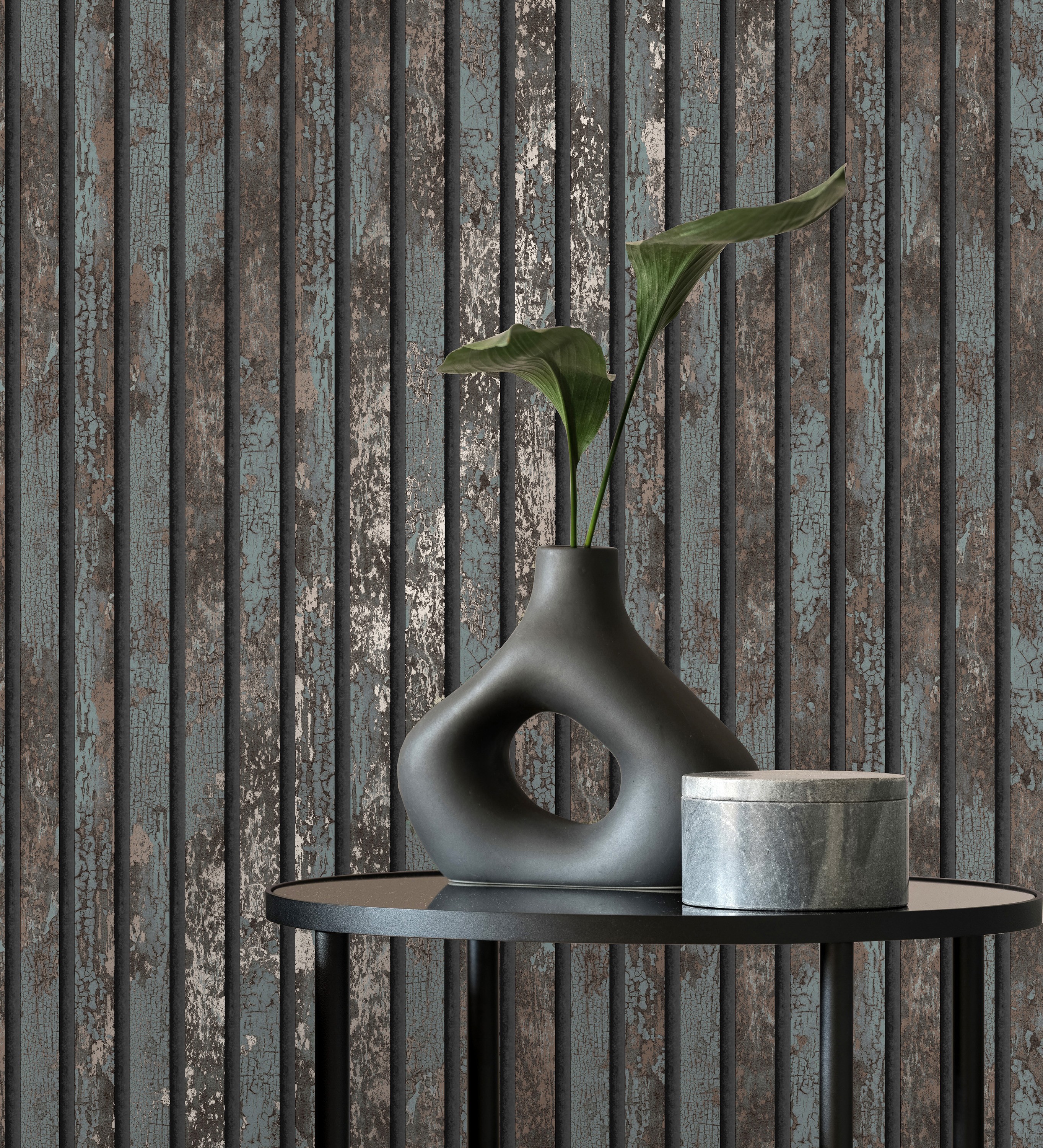 Papel pintado gaulan listones de madera envejecida con detalles 5.23m²