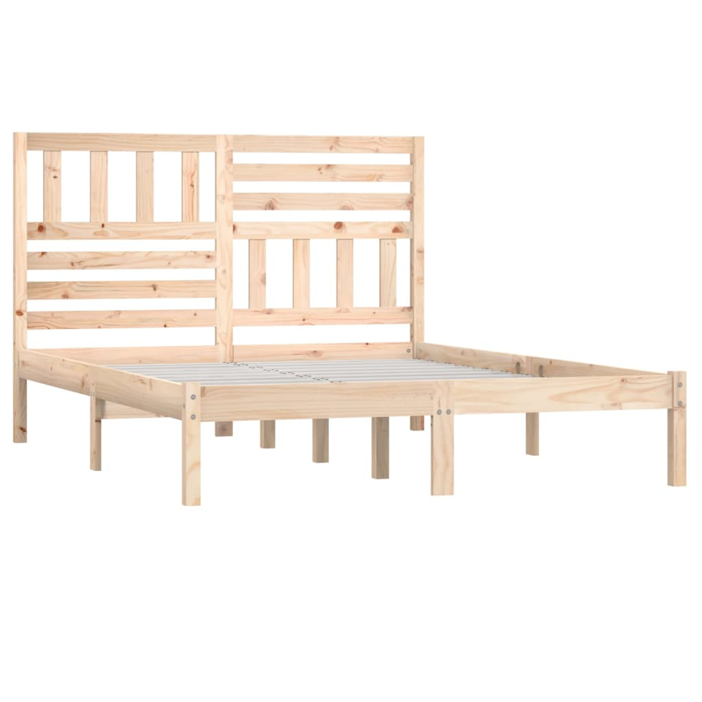 vidaXL estructura de cama sin colchón madera de pino maciza 120x200 cm
