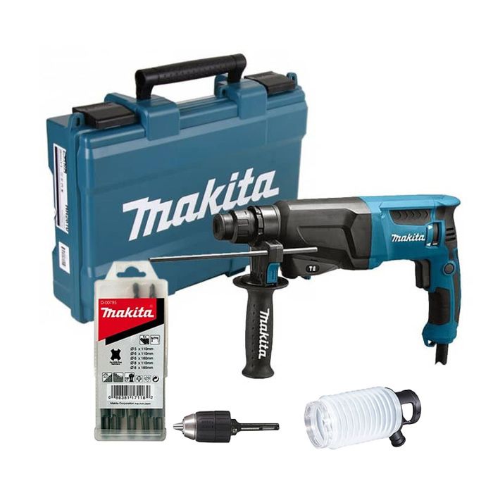 Perforador sds-plus 800 w - Makita - accesorios - estuche - hr2600x9