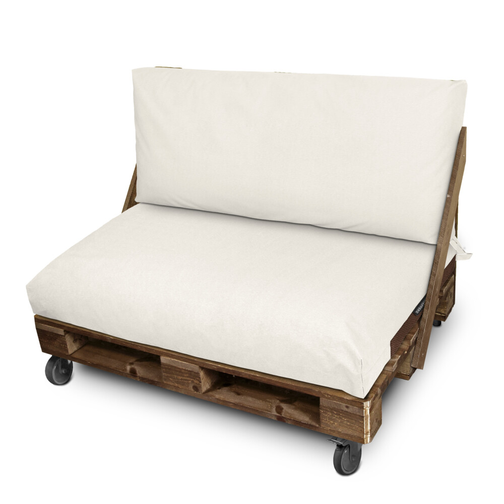 Funda para cojín de palets asiento 80x80x20 sin relleno crudo naylim mate h