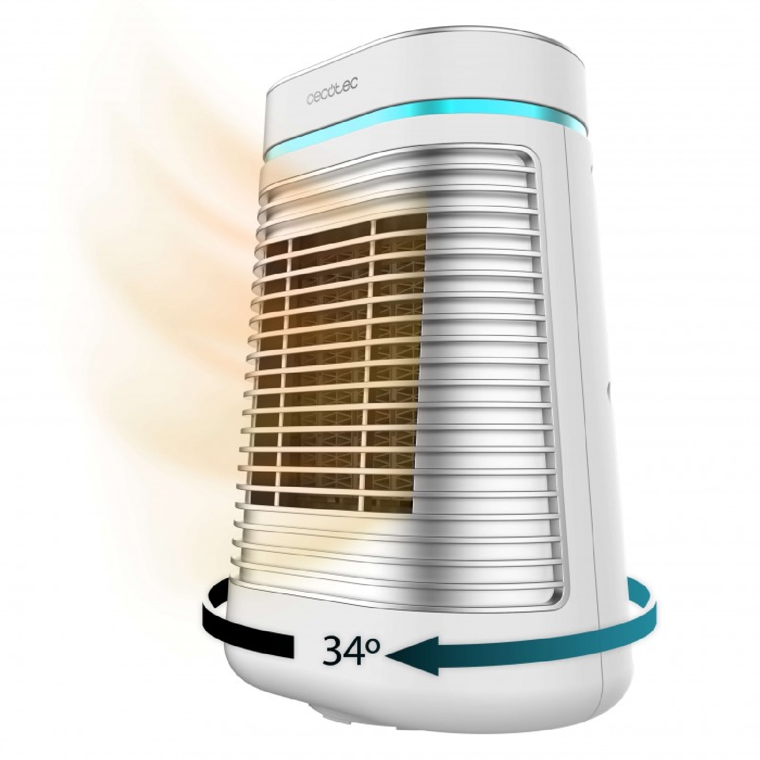 Cecotec calefactor cerámico de sobremesa readywarm 1550 max ceramic rotate