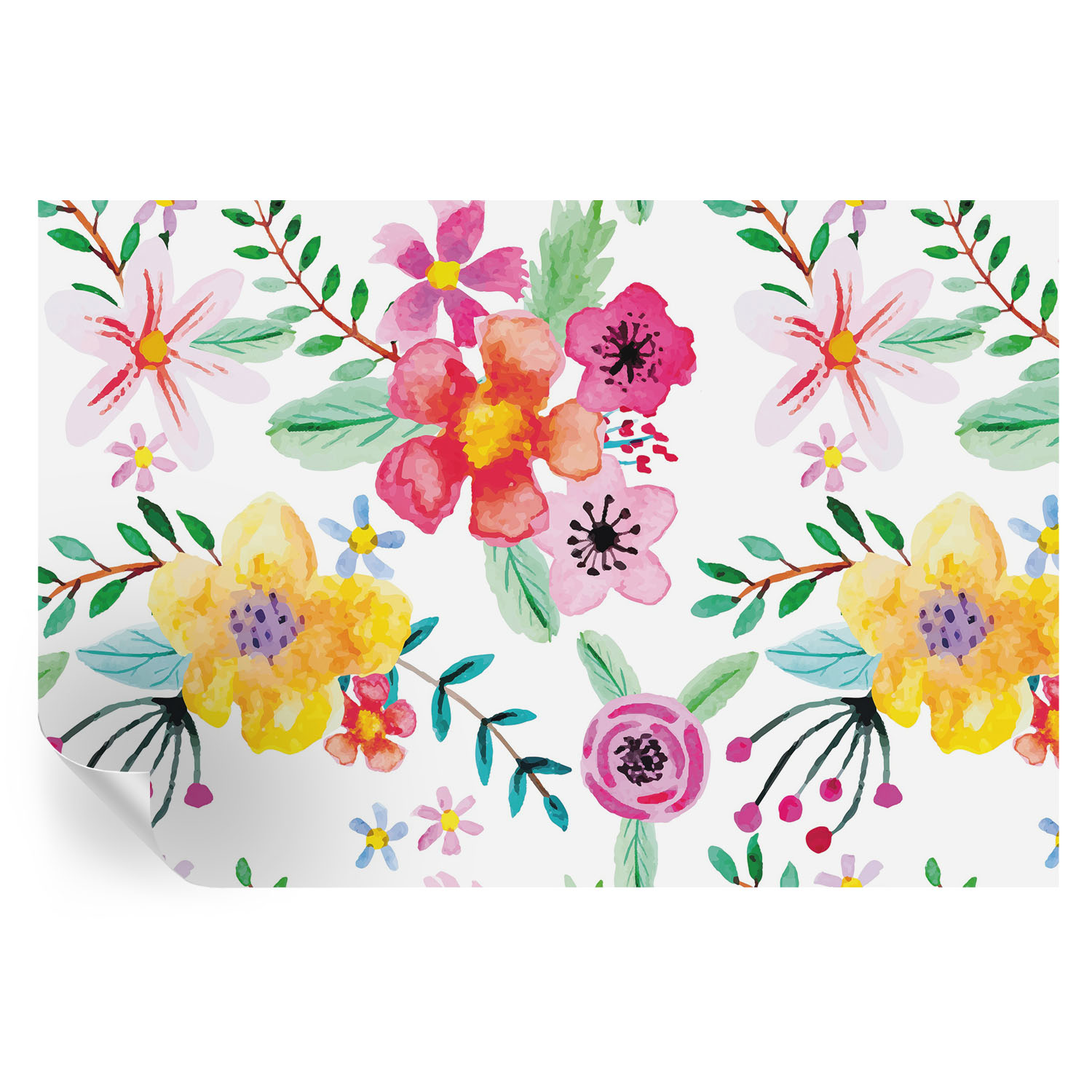 Murales autoadhesivos frescura floral 104x152 tulup